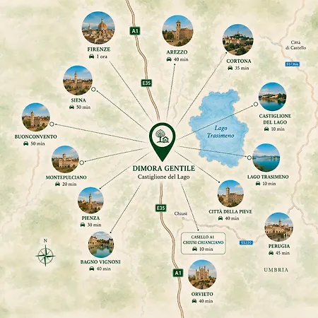 Vendégház Dimora Gentile Castiglione del Lago